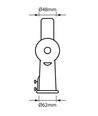 Support réglable V-Tac pour lampes de rue - Ø48mm / Ø62mm