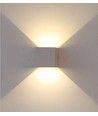 Applique murale LED 5W - IP65 extérieur, carrée, grise, angle de diffusion réglable, source lumineuse incluse