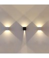 Applique murale LED 5W - IP65 extérieur, carrée, grise, angle de diffusion réglable, source lumineuse incluse