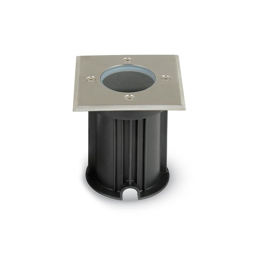 Spot encastrable V-Tac - Carré, acier inoxydable, douille GU10