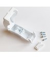 Boîtier de connexion blanc avec connecteur rapide - IP20 intérieur, 2 pôles, serre-câble