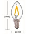 Mini ampoule LED E14 1W dimmable