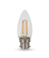 Ampoule LED flamme B22 4W - Puce LED Samsung, filament