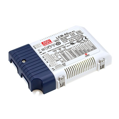 Driver Meanwell 60W / 350-1400mA 0-10V dimmable LCM-60 pour panneau LED - Compatible avec nos panneaux LED 45W