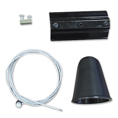 Suspension à câble V-Tac pour rails - Noir, compatible avec rails V-Tac, 3 phases