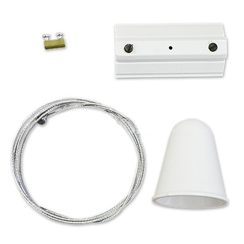 Suspension à câble V-Tac pour rails - Blanc, compatible avec rails V-Tac, 3 phases