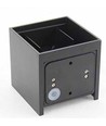 Applique murale LED 5W - IP65 extérieur, carrée, faisceau réglable, noir, source lumineuse incluse