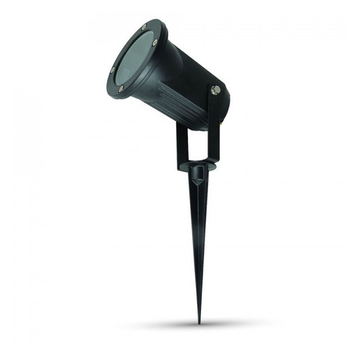 Spot de jardin à piquer - GU10, IP44, Noir, lampe de travail, sans source lumineuse