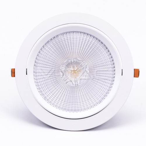 Spot LED 30W Ø22,5cm - Découpe : Ø19,5 cm, Dimensions : Ø22,5 cm, 3 cm de haut, Samsung LED chip