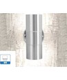 Applique murale V-Tac avec éclairage haut/bas - IP44 extérieur, douille GU10, sans source lumineuse