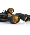 Guirlande lumineuse V-Tac pour 15 ampoules E27 - 15 mètres, IP54, 230V, sans source lumineuse