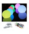 V-Tac LED sphère RGB - Rechargeable, avec télécommande, Ø40 cm