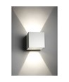 Applique murale LED 5W - IP65 extérieur, blanc, carré, angle de diffusion réglable, source lumineuse incluse