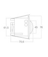 Capteur de mouvement encastrable V-Tac - compatible LED, blanc, infrarouge PIR, IP20 intérieur