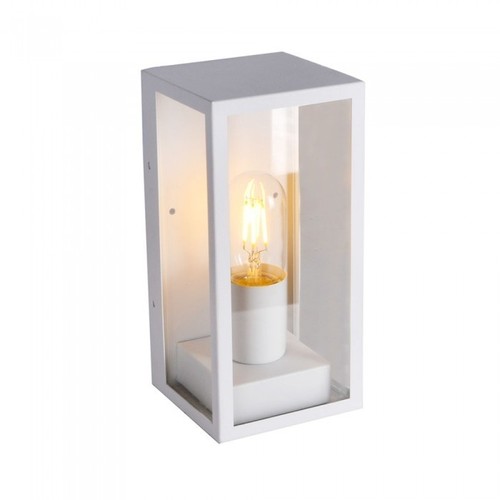 Applique murale E27 - IP44 extérieur, blanc, sans source lumineuse
