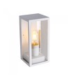 Applique murale E27 - IP44 extérieur, blanc, sans source lumineuse