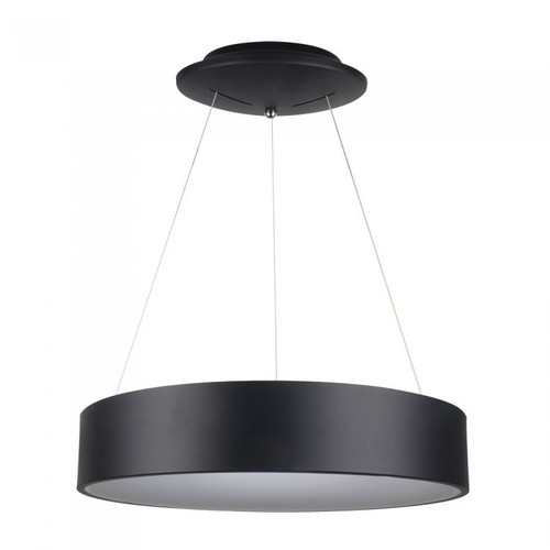 Lustre LED 30W dimmable - Noir, lumière douce, blanc chaud