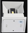 Applique murale LED 5W - IP65 extérieur, Ronde, Blanche, Angle de diffusion réglable, Source lumineuse incluse