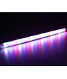 Profilé en aluminium étanche de 1 mètre pour croissance - 24V, LED 19,5W, répartition rouge/bleu 3:1, IP65, avec connecteur