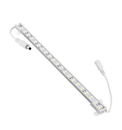 Profilé alu étanche 0,5m 8W - 24V DC, IP65, Avec connecteur