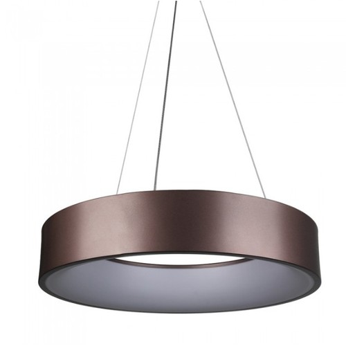 Lustre LED 30W dimmable - Couleur café, lumière douce, blanc chaud
