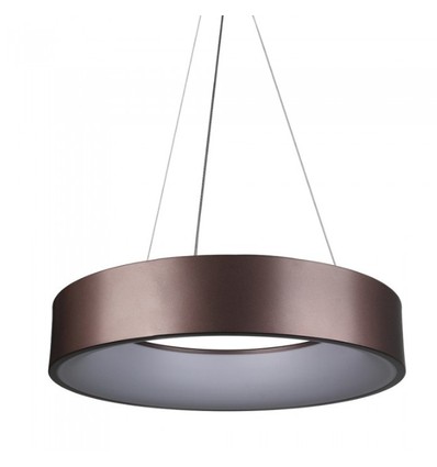 Lustre LED 30W dimmable - Couleur café, lumière douce, blanc chaud