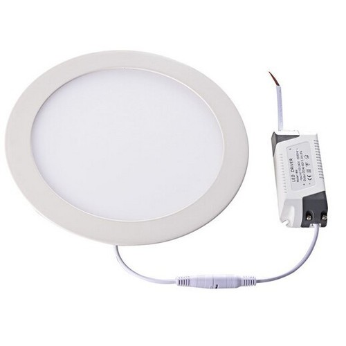 Dalle LED encastrable 11W Ø20cm - Découpe : Ø18 cm, Dimensions : Ø20 cm