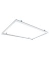 Cadre encastrable pour panneau LED 120x60 - Convient pour Troldtekt et plaques de plâtre, bord blanc