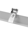 Cadre encastrable pour panneau LED 120x60 - Convient pour Troldtekt et plaques de plâtre, bord blanc