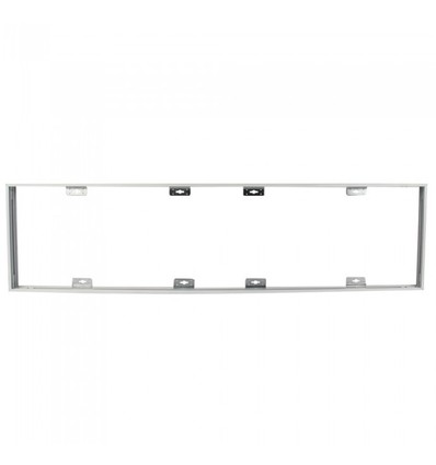 Cadre pour panneau LED 120x30 - Montage rapide, sans vis apparentes, bord blanc