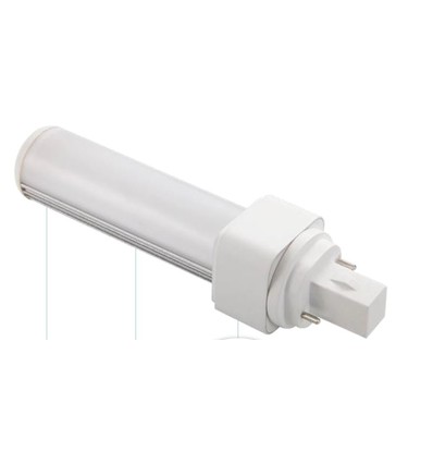 Ampoule LED G24D 9W - Compatible Direct/Ballast, 180°, remplace 26W