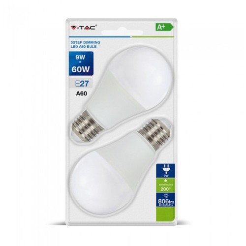 Ampoule LED E27 9W dimmable en 3 étapes - A60, On/off dimmable