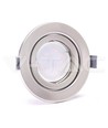 Pack de 3 spots encastrables 5W - Façade en acier, complet avec support GU10 et spot LED