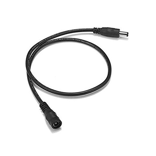 Câble de rallonge DC - 30 cm, pour bandes LED, 5V-48V, noir