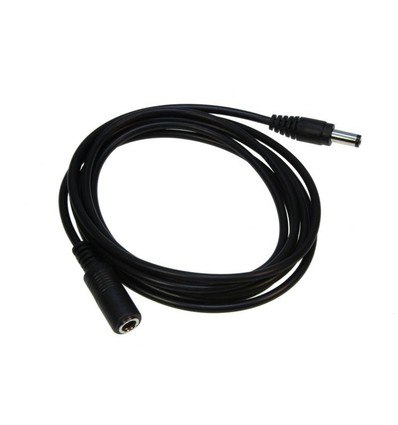 Câble de rallonge DC - 1 m, pour bandes LED, 5V-24V, noir