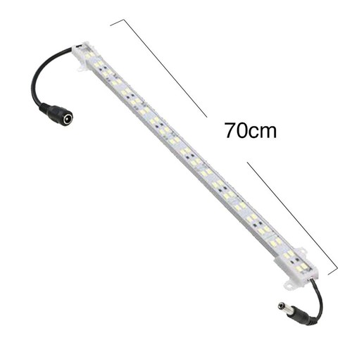 Profilé alu pour escalier 70 cm 4W avec ruban LED - 24V DC, IP65, avec connecteur