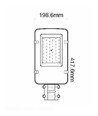 V-Tac lampe de rue LED 30W - puce LED Samsung, Ø60mm, IP65, 135lm/w