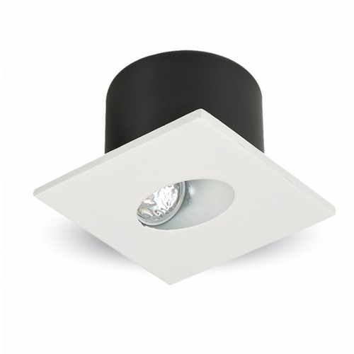 Éclairage d'escalier 3W - Extérieur : 8x8 cm, trou : 6,2x6,2 cm