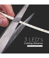Ruban LED 5m 4,8W/m résistant aux éclaboussures - IP65, 30 LED par mètre