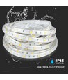 Ruban LED RGB 5m 4,8W/m résistant aux éclaboussures - 12V DC, IP65, 30 LED par mètre