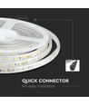 Ruban LED 5m 9W/m résistant aux éclaboussures - 24V DC, IP65, 60 LED par mètre