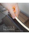 Ruban LED 5m 9W/m résistant aux éclaboussures - 24V DC, IP65, 60 LED par mètre