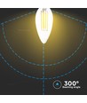 Ampoule LED flamme E14 4W - Filament