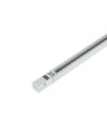 V-Tac rail de 1 mètre pour spots sur rail - Blanc, 3 phases, complet avec connexion et bouchon de fin