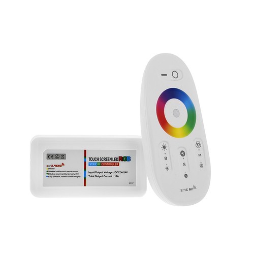 Contrôleur RGB avec télécommande - RF sans fil, 12V (216W), 24V (432W)