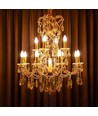 Ampoule flamme LED E14 4W - Filament, verre fumé, blanc extra chaud
