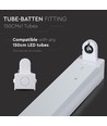 Réglette LED T8 150cm - Pour 1x tube LED 150cm, IP20 intérieur