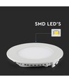 Panneau LED encastrable 3W Ø8,4cm - Découpe : Ø7,3 cm, Dimensions : Ø8,4 cm