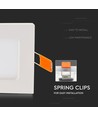 Panneau LED encastrable 3W 8,4x8,4cm - Découpe : 7,3 x 7,3 cm, Dimensions : 8,4 x 8,4 cm