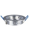 Kit Downlight MR16 ou GU10 - Sans source lumineuse, aluminium brossé, Perçage : Ø7,5 cm, Dimensions : Ø9,1 cm